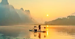El gigante asiático y paisajes de Guilin 
